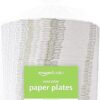 Amazon Basics Everyday Paper Plates, 8.62 Inch, Disposable, 200 Count