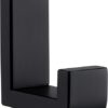 Angle Simple Towel Hook for Bathroom, SUS 304 Stainless Steel Compact Shower Robe Coat Wall Hook, Matte Black