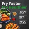 CHEFMAN Multifunctional Digital Air Fryer+ Rotisserie, Dehydrator, Convection Oven, 17 Touch Screen Presets Fry, Roast, Dehydrate, Bake, XL 10L...