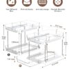Delamu 2 Sets of 2-Tier Multi-Purpose Bathroom Under Sink Organizers and Storage, Stackable Kitchen Pantry Organization, Pull Out Medicine Cabinet...