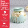 Ecolution Patented Micro-Pop Microwave Popcorn Popper with Temperature Safe Glass, 3-in-1 Lid Measures Kernels and Melts Butter, Made Without BPA,...