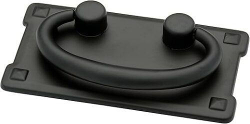 Franklin Brass Mission (5-Pack) Cabinet Handles 3" Hole Center Ring Pulls | Matte Black Hardware Kitchen Door, Drawers, Dressers, Furniture...