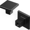 Hickory Hardware 10 Pack of Square Kitchen Cabinet Knobs, Quality Drawer and Dresser Knob, Handle Pulls for Cabinet Doors, Bathroom Drawers, 1-3/16...