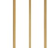 Kate and Laurel Aguilar Modern Drink Table, 9 x 9 x 23, White and Gold, Genuine Marble Accent Table for Small Spaces