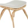 KOUBOO Rattan Foot Stool - Indoor Ottoman, Bathroom, Entryway Bench, Vanity, Foot Rest, Bedroom, Kitchen Step, Natural
