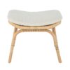 KOUBOO Rattan Foot Stool - Indoor Ottoman, Bathroom, Entryway Bench, Vanity, Foot Rest, Bedroom, Kitchen Step, Natural