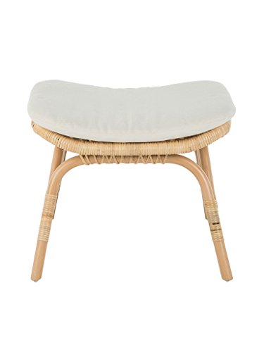 KOUBOO Rattan Foot Stool - Indoor Ottoman, Bathroom, Entryway Bench, Vanity, Foot Rest, Bedroom, Kitchen Step, Natural KOUBOO Rattan Foot Stool - Indoor Ottoman, Bathroom, Entryway Bench, Vanity, Foot Rest, Bedroom, Kitchen Step, Natural