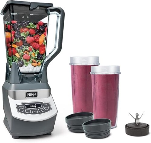 Ninja BL660 Professional Compact Smoothie & Food Processing Blender, 1100-Watts, 3 Functions -for Frozen Drinks, Smoothies, Sauces, & More, 72-oz.*...