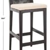 SAFAVIEH Darin Barstool, Black/White