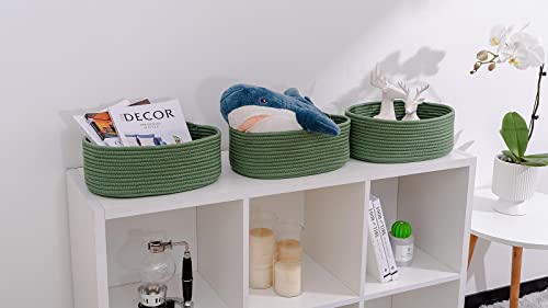 Shelf Storage Baskets for Organizing|Decorative Basket for Closet Storage|Toy Baskets&Bins|Small Woven Rope...