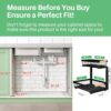 Under Sink Organizer, 2 Packs 2 Tier Under Sink Organizers and Storage, Slide Out Pull Out Cabinet Organizer Shelf, Metal Sliding Drawer for...