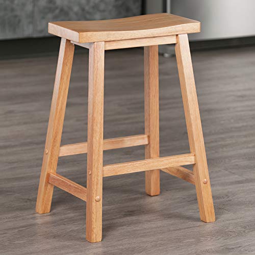Winsome Satori Saddle Seat Counter Stool, for Kitchen, 24", Natural Winsome Satori Saddle Seat Counter Stool, for Kitchen, 24", Natural
