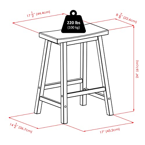 Winsome Satori Saddle Seat Counter Stool, for Kitchen, 24", Natural Winsome Satori Saddle Seat Counter Stool, for Kitchen, 24", Natural