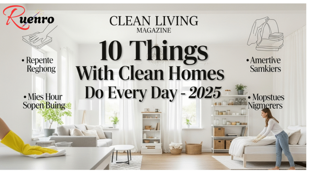 10 Things People With Clean Homes Do Every Day – 2025
