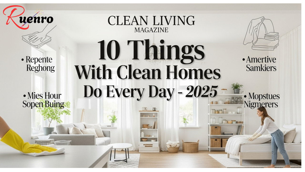 10 Things People With Clean Homes Do Every Day – 2025