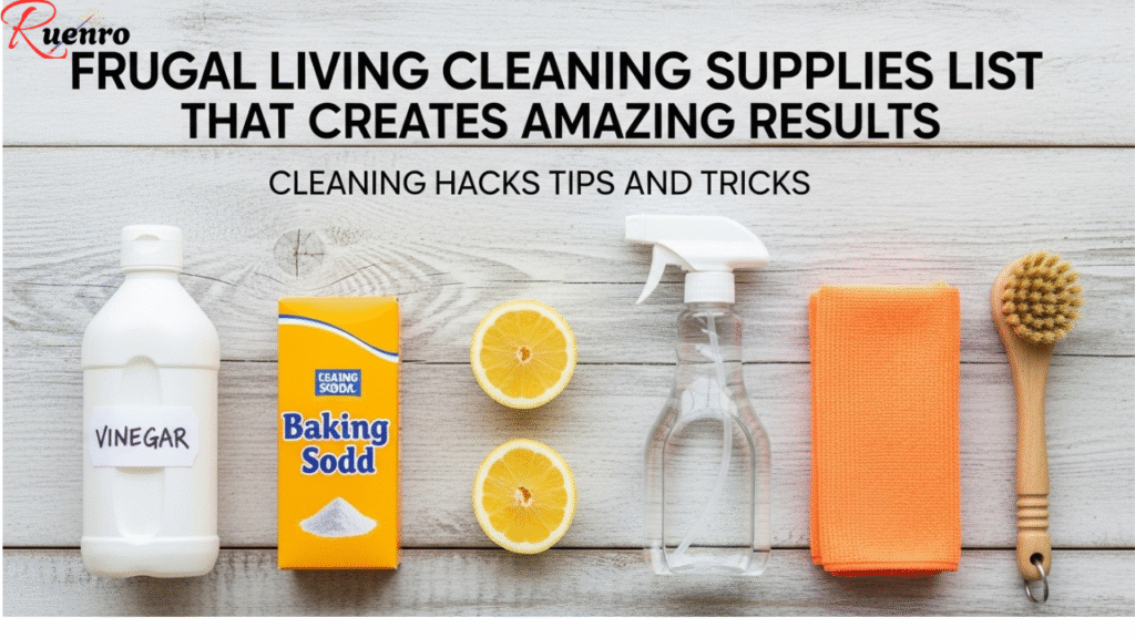 Frugal Living Cleaning Supplies List That Creates Amazing Results | Cleaning Hacks Tips and Tricks