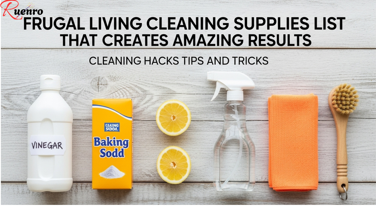 Frugal Living Cleaning Supplies List That Creates Amazing Results | Cleaning Hacks Tips and Tricks