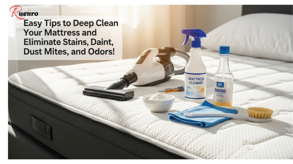 Easy Tips to Deep Clean Your Mattress and Eliminate Stains, Dust Mites, and Odors!