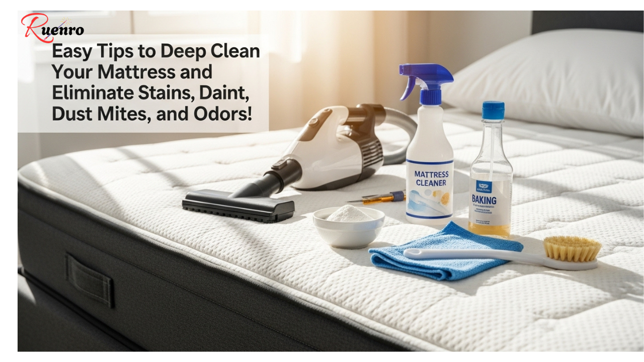 Easy Tips to Deep Clean Your Mattress and Eliminate Stains, Dust Mites, and Odors!