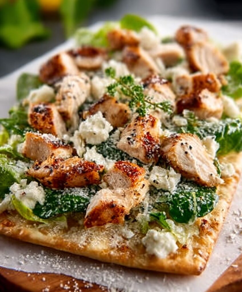 Chicken Caesar Flatbread