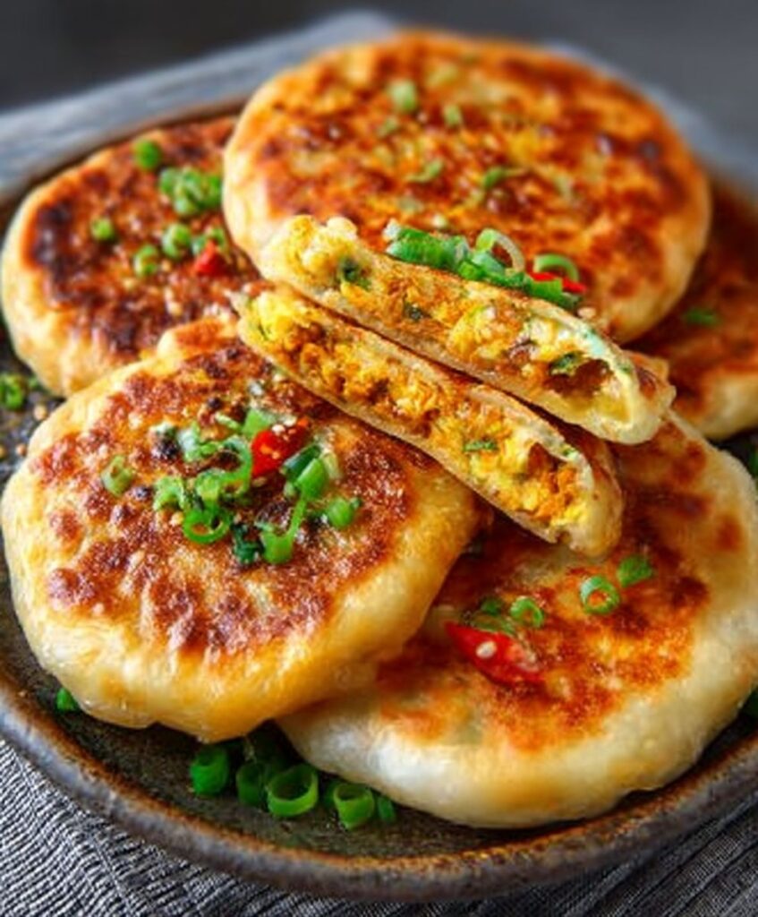 Chinese-Style Savory Stuffed Pancakes | Authentic Breakfast Recipe