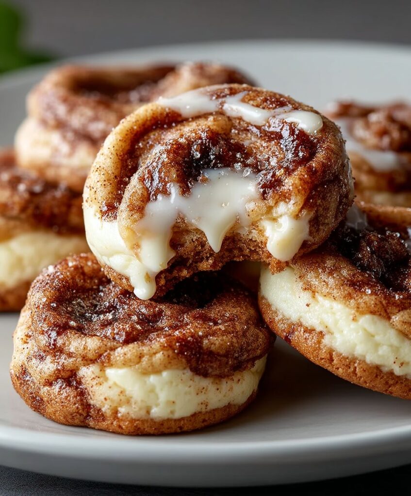 Cinnamon Roll Cheesecake Cookies