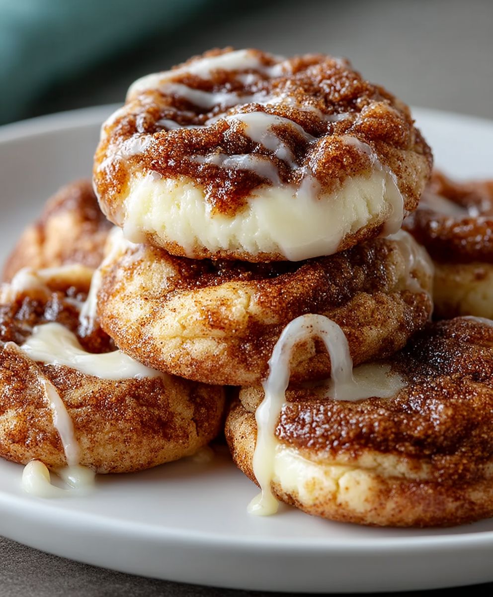 Cinnamon Roll Cheesecake Cookies image 2