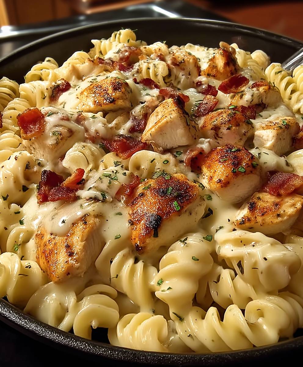 Creamy Chicken Beef Bacon Ranch Pasta – The Ultimate Comfort Food! image 2