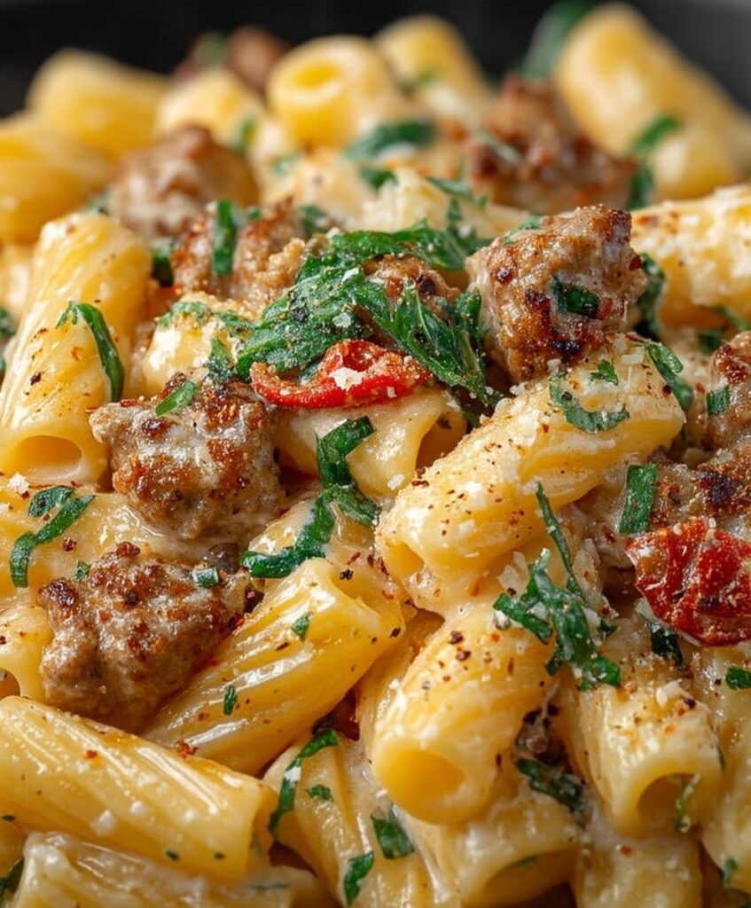Creamy Italian Sausage Rigatoni – Easy Comfort Food Pasta Recipe