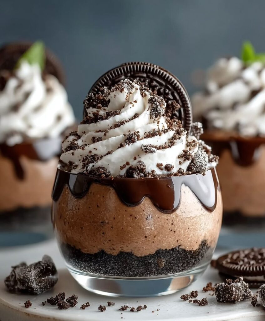 Creamy No-Bake Oreo Mousse Cups – Easy Chocolate Dessert