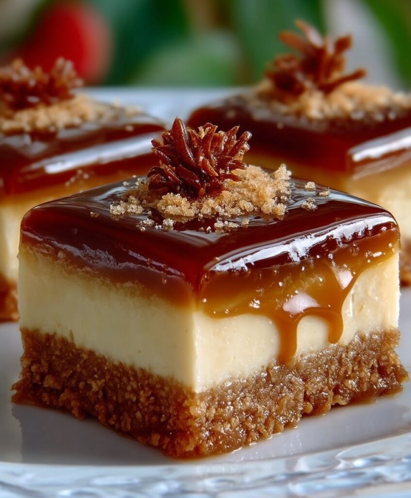 Dulce de Leche Cheesecake Bars | Creamy Caramel Dream Dessert