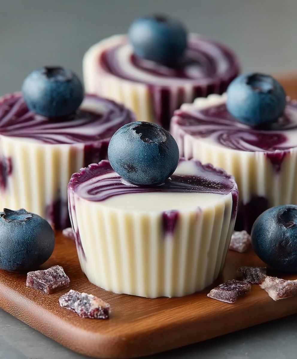 Easy Blueberry Swirl Yogurt Bites Recipe image 2