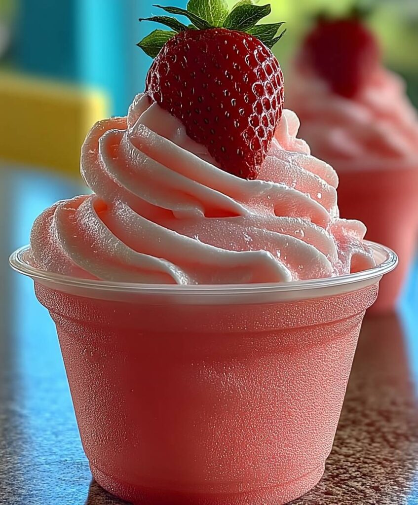 Easy Strawberry Dole Whip | Quick Tropical Frozen Dessert