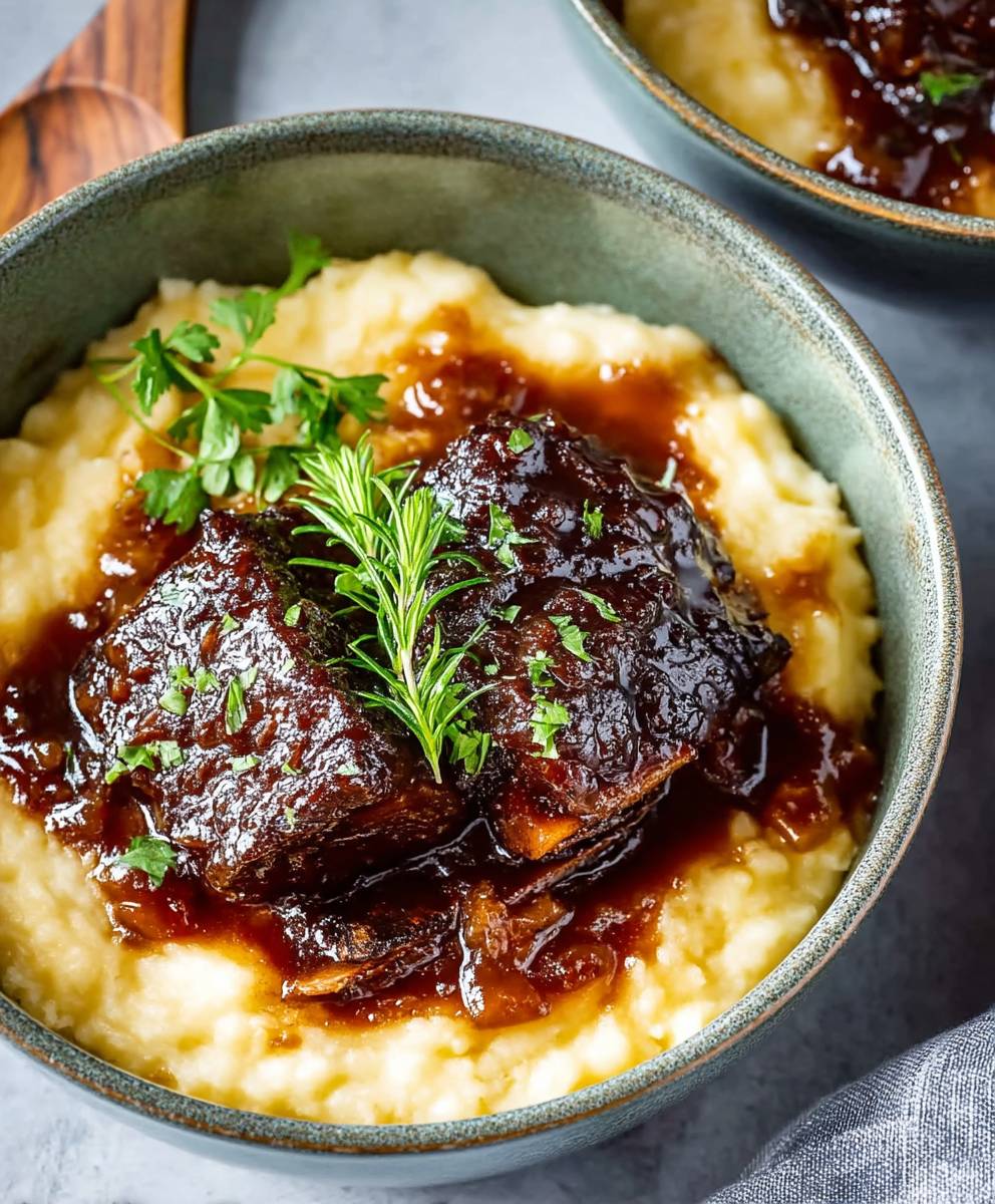 Grape Juice Braised Short Ribs in Dutch Oven – Tender Comfort Food Recipe image 2