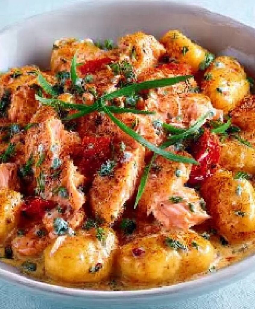 Healthy Smoked Salmon Gnocchi