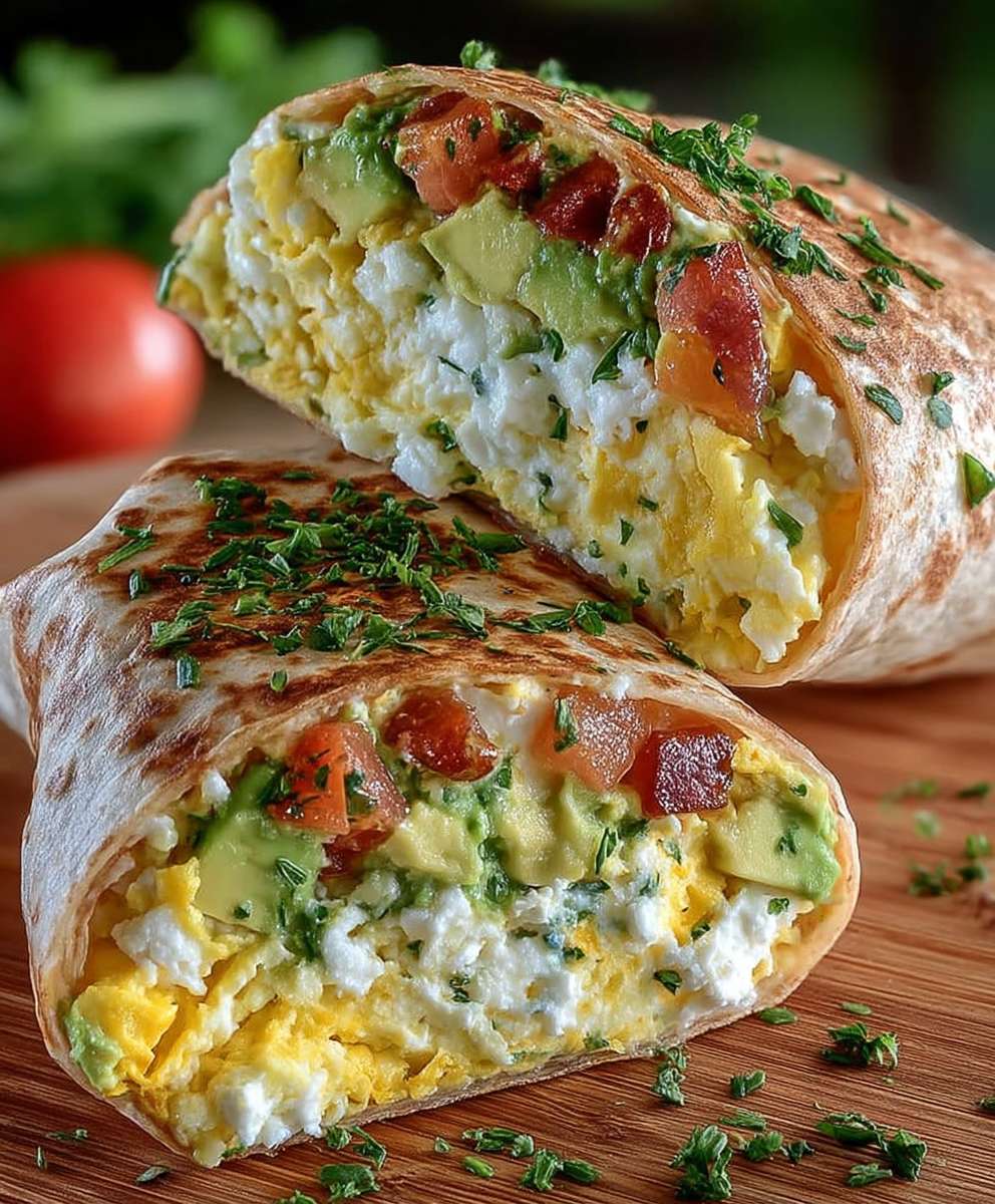 High-Protein Breakfast Wrap with Cottage Cheese and Avocado image 2