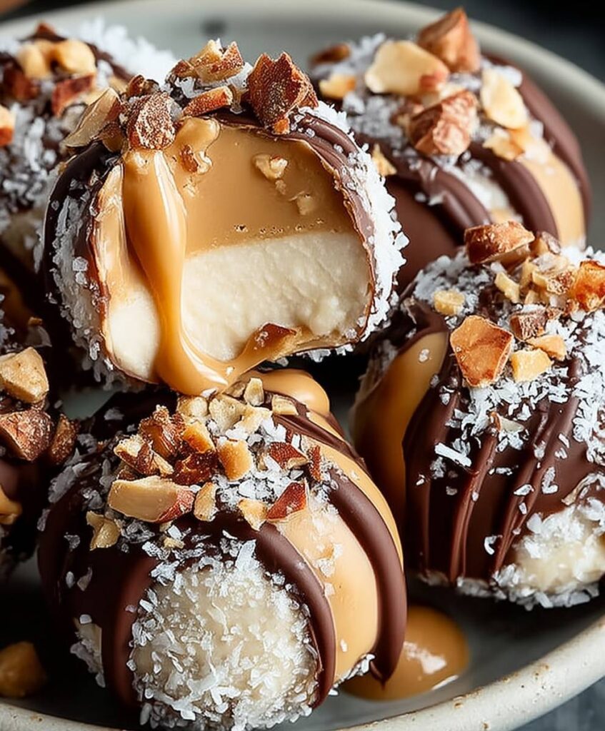 High Protein Frozen Peanut Butter Greek Yogurt Bites