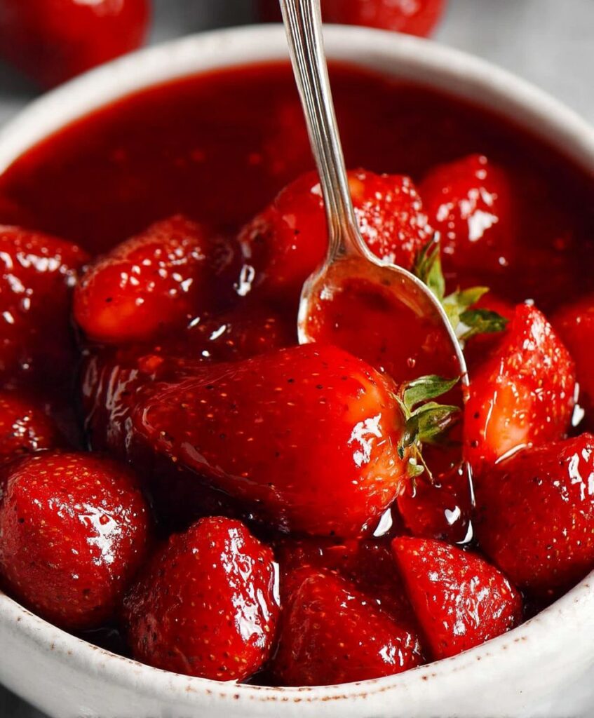 Homemade Strawberry Sauce (Strawberry Topping) – Easy 3-Ingredient Recipe