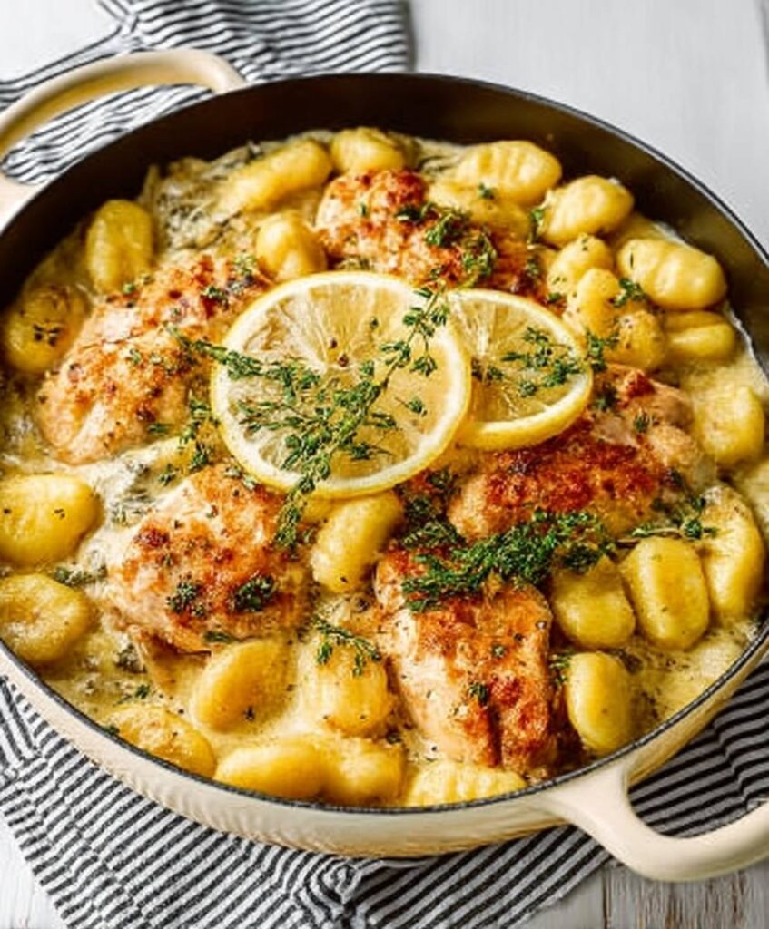 Lemon Chicken Gnocchi – Creamy, Cozy One-Pot Dinner Magic