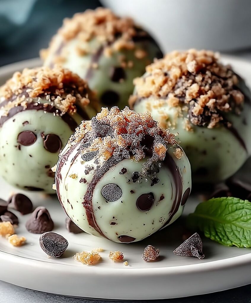Mint Chocolate Chip Protein Balls | No-Bake Energy Bite Recipe