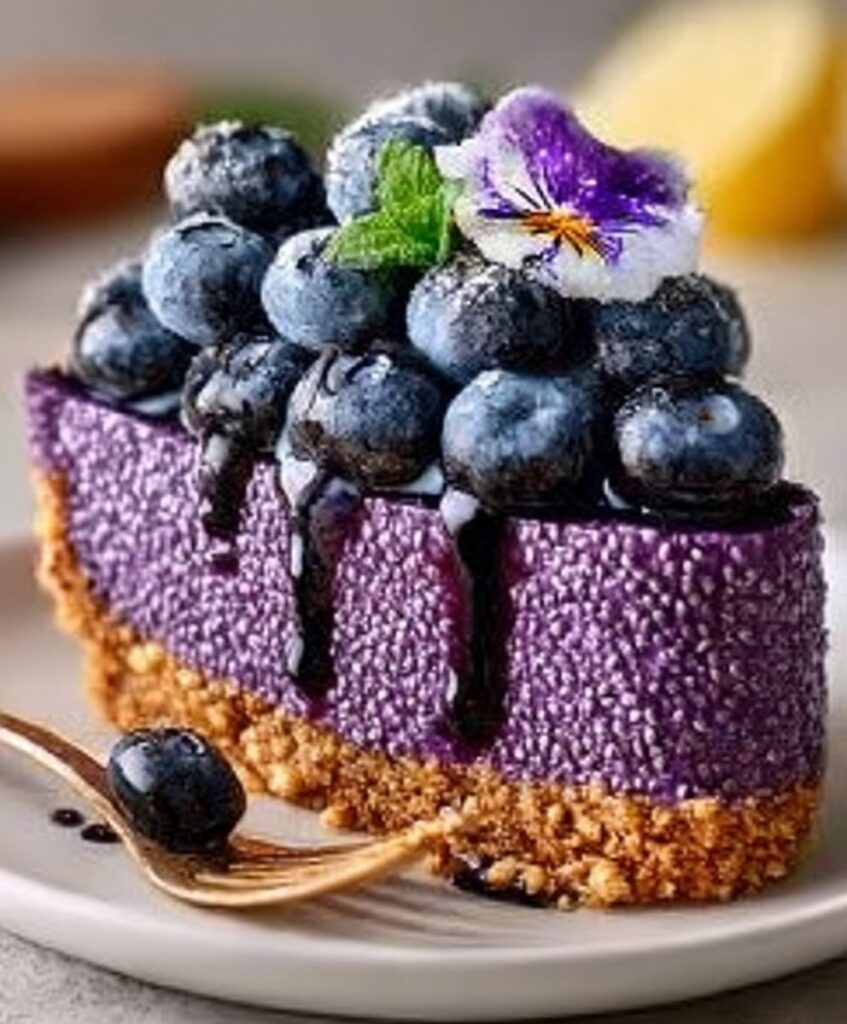 No-Bake Blueberry Chia Seed Pie: Fresh & Nutritious Delight