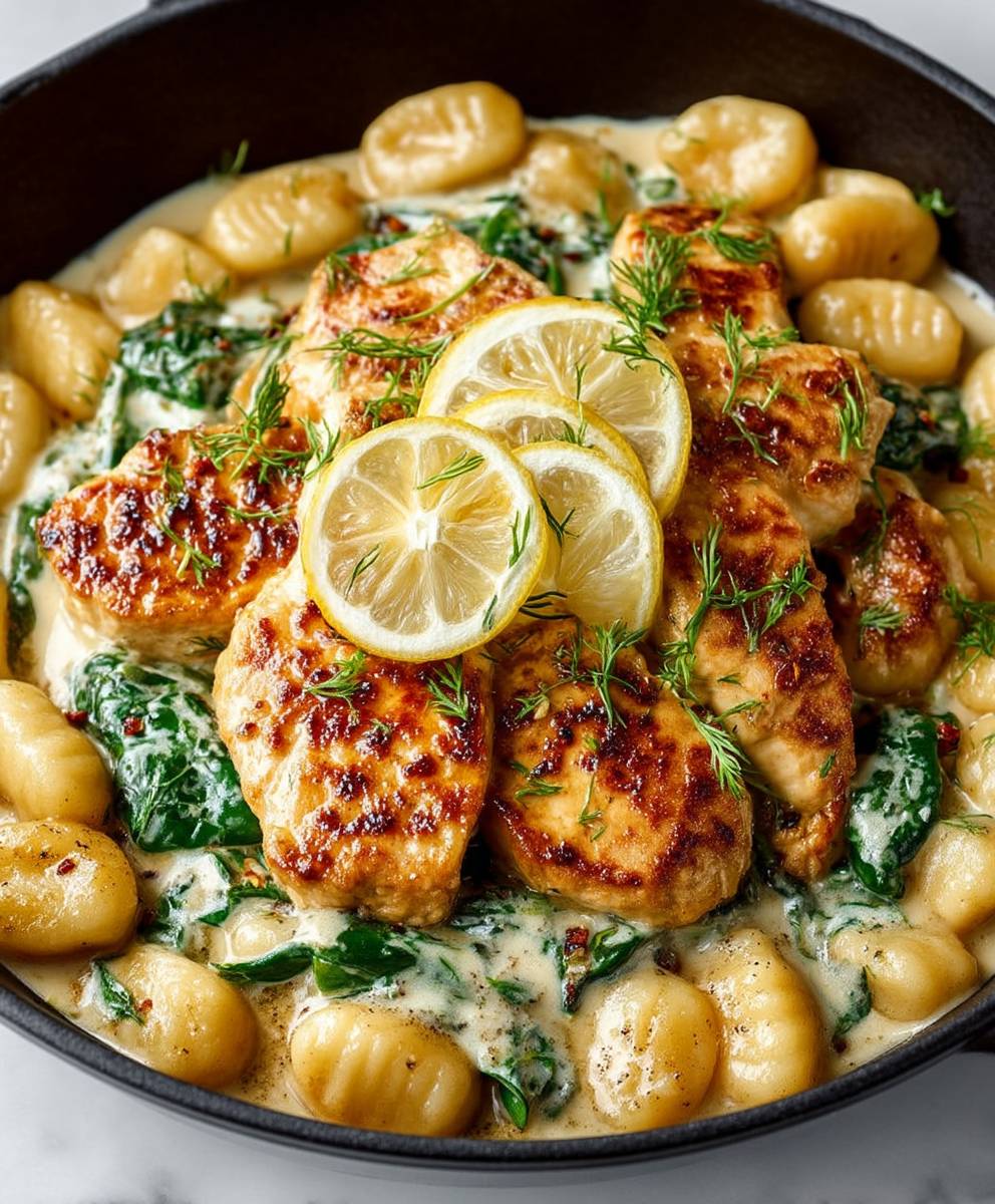 One Pan Lemon Chicken Gnocchi image 2