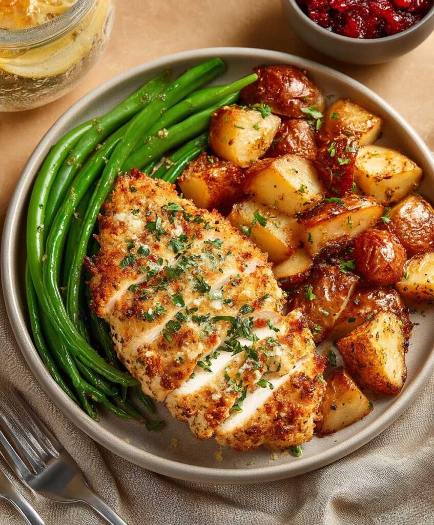 Parmesan Crusted Chicken Sheet Pan Dinner – Easy One-Pan Recipe