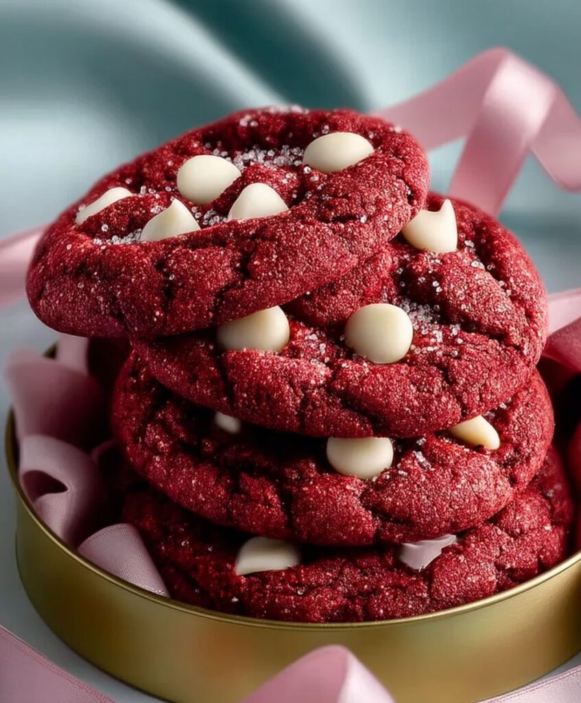 Rich Soft And Chewy Red Velvet Cookies