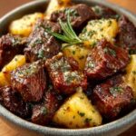 Slow Cooker Garlic Butter Beef Bites – High Protein Easy Dinner