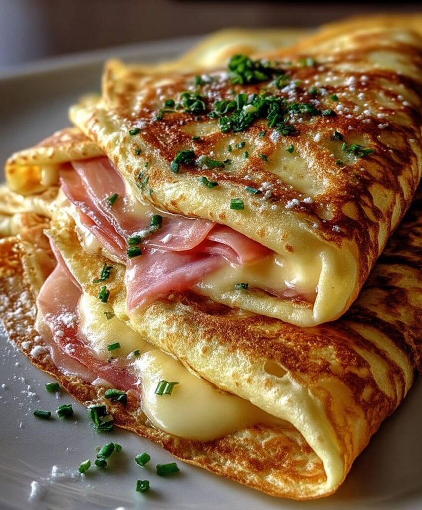 Smoked Turkey Cheese French Crêpes