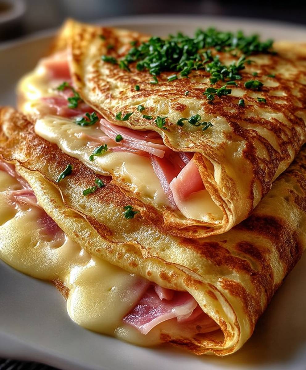 Smoked Turkey Cheese French Crêpes image 2