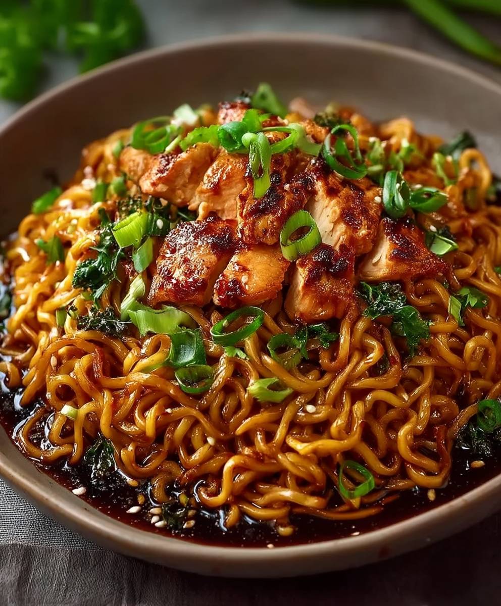 Sticky Garlic Chicken Noodles image 2