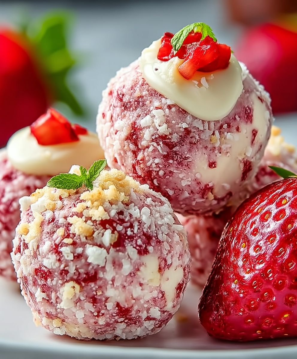 Strawberry Cheesecake Protein Balls image 2