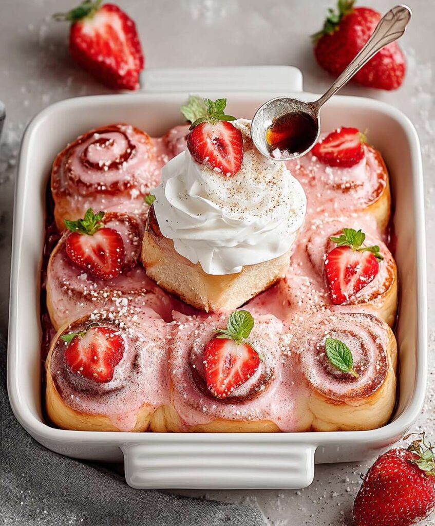 Strawberry Cinnamon Rolls